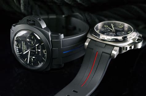 panerai with dark blue rubber strap|Panerai rubber strap 42mm.